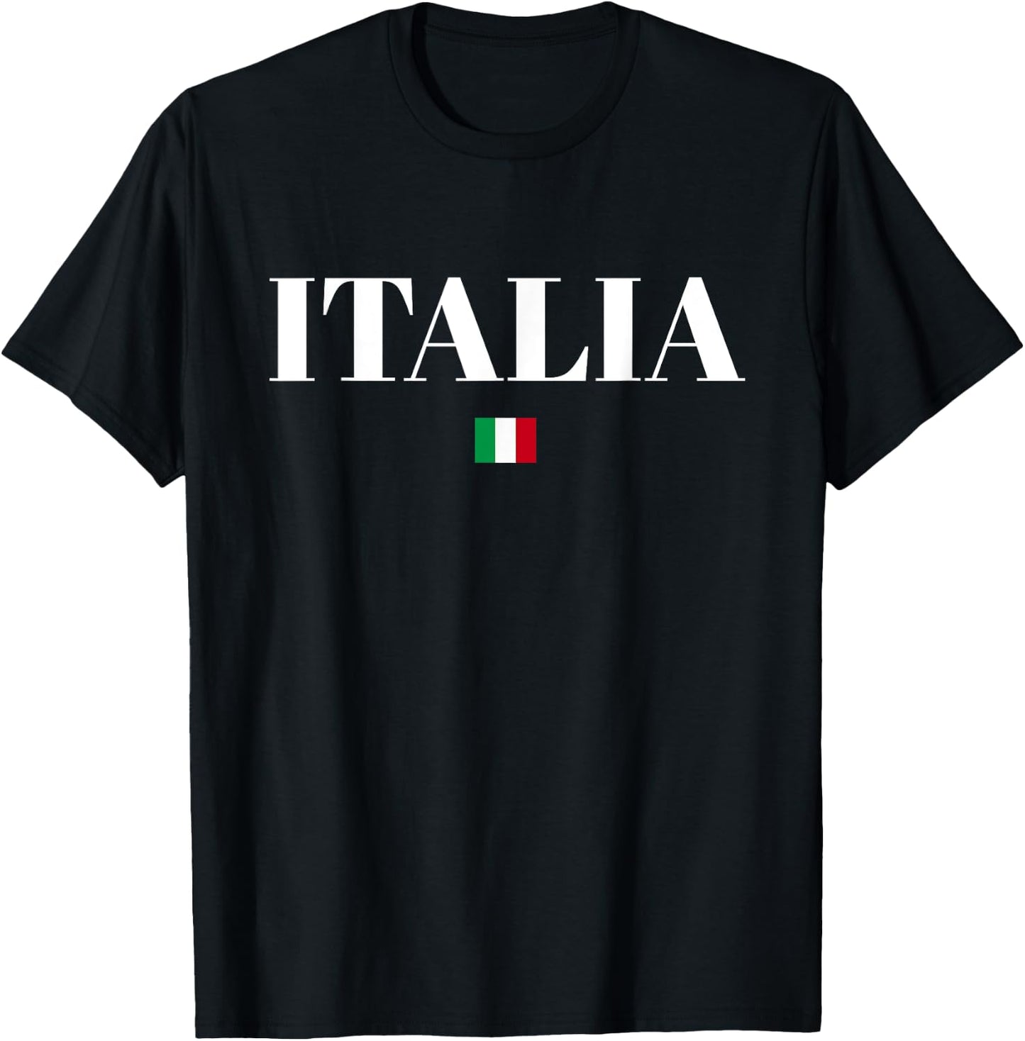 ITALIA Flag ITALY | Men Women Kids | ITALIAN T-Shirt - T-Shirt | Black