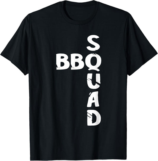 BBQ Squad Smoker Pit Grill Master Grilling Team Pitmaster T-Shirt - T-Shirt | Black