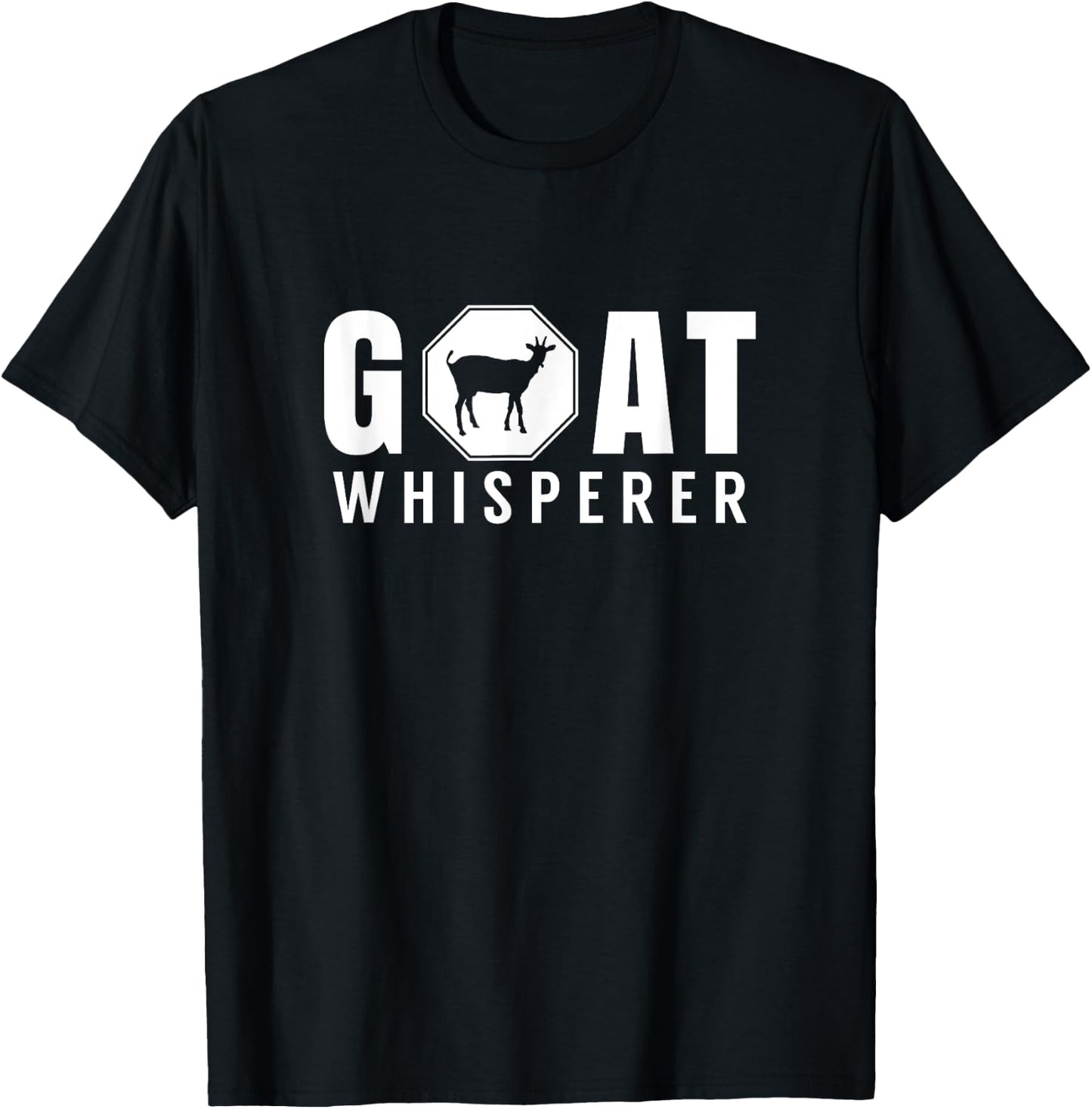 Goat whisperer Animal Lover Goats Domestic Sheperd T-Shirt - T-Shirt | Black