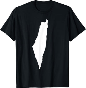 Israel map T-Shirt - T-Shirt | Black