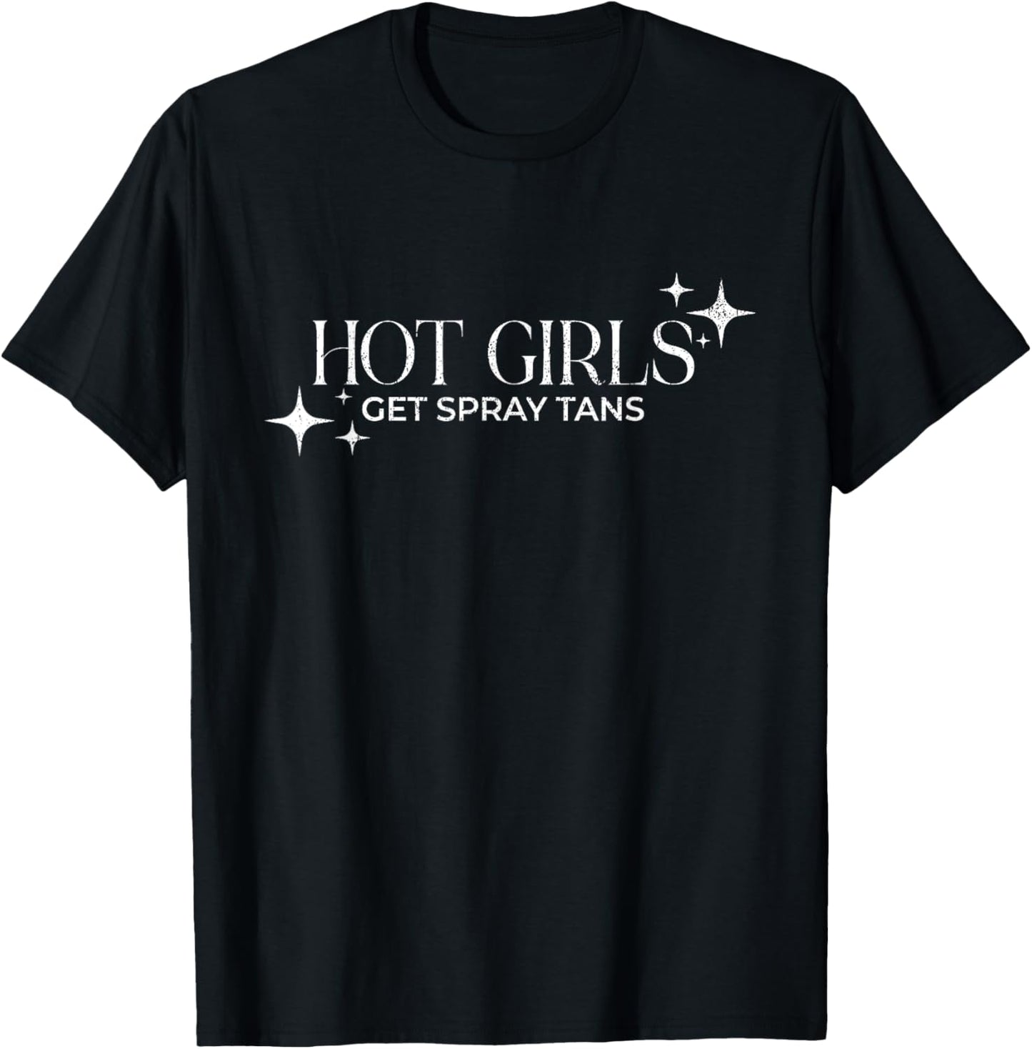 Vintage Hot Girls Get Spray Tans Tanning Spray Tan Artist T-Shirt - T-Shirt | Black