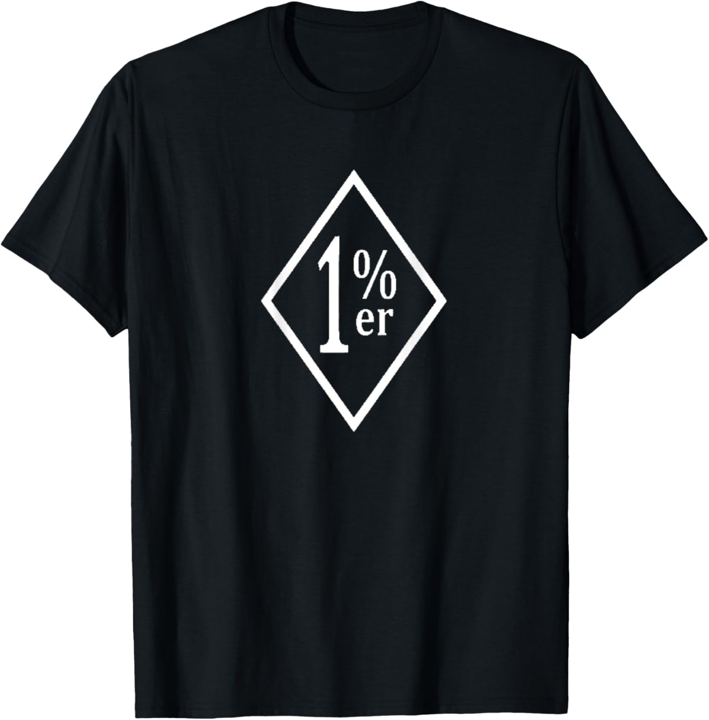 Onepercenter 1% Back Print 1% T-Shirt - T-Shirt | Black