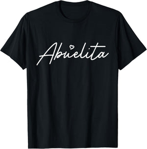 Women's Abuelita Cute Mother's Day Gift In Spanish Grandma T-Shirt - T-Shirt | Black