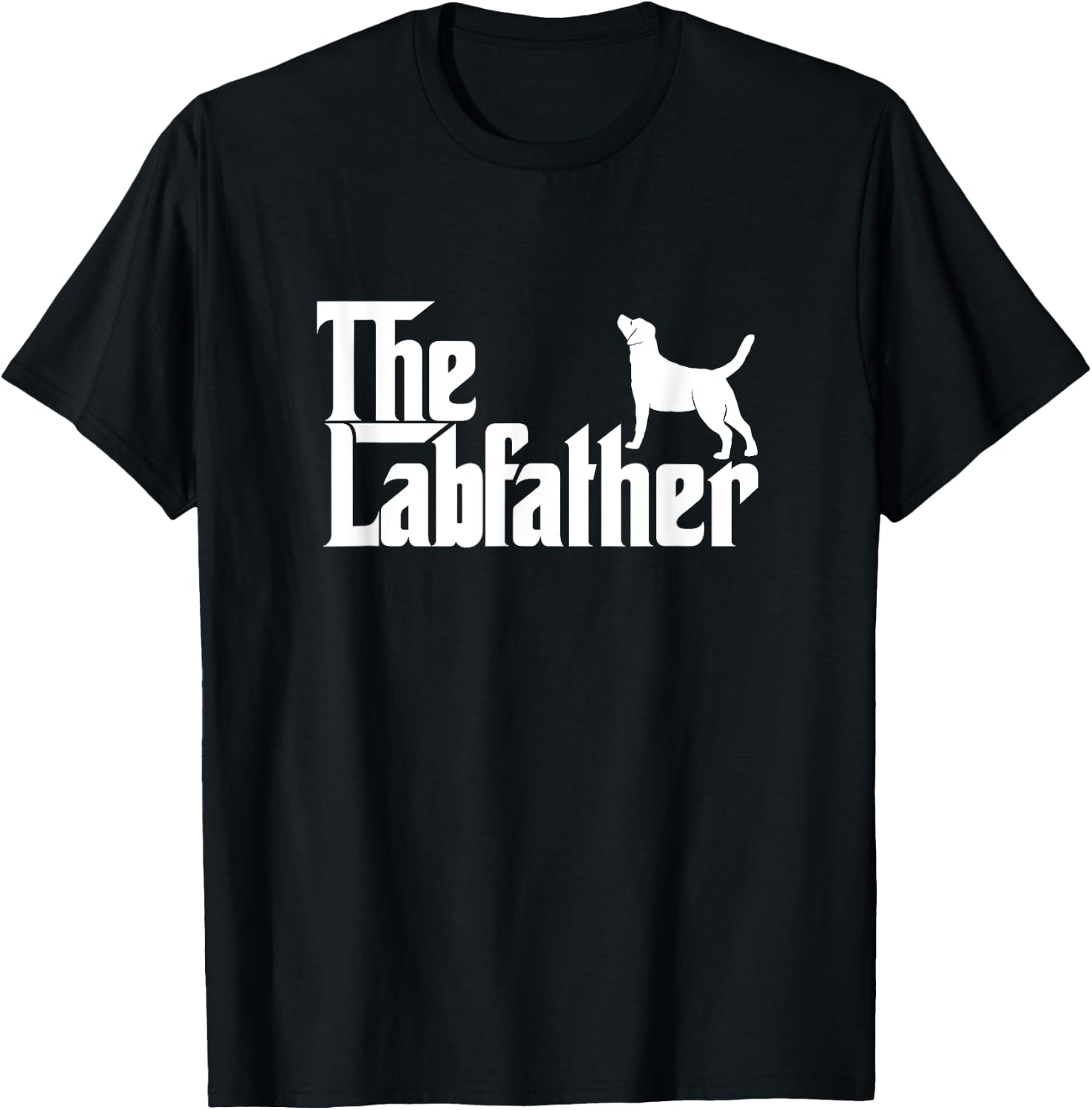 Funny Labrador Owner The Labfather Lab Father Gift T-Shirt - T-Shirt | Black