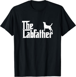 Funny Labrador Owner The Labfather Lab Father Gift T-Shirt - T-Shirt | Black