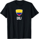 Cali Colombian Flag Roots Heritage Colombia T-Shirt - T-Shirt | Black