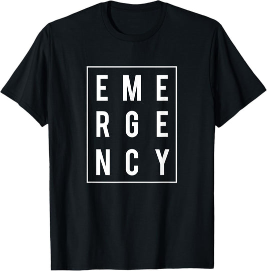 Emergency Nurse RN ER Nurse Emergency Room Hospital T-Shirt - T-Shirt | Black