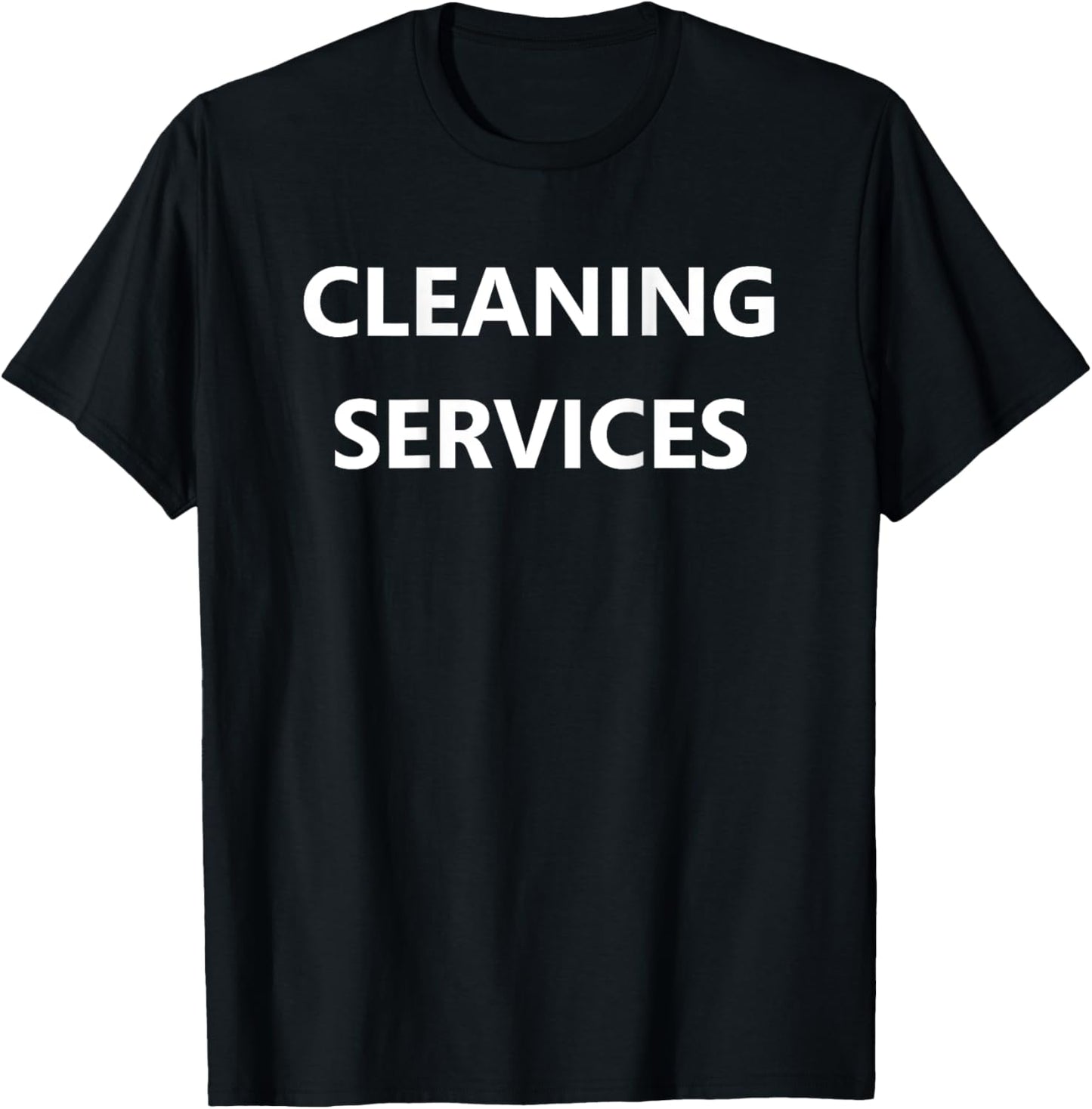 Cleaning Sanitary Sanitation Costume Uniform (BACK PRINTED) T-Shirt - T-Shirt | Black