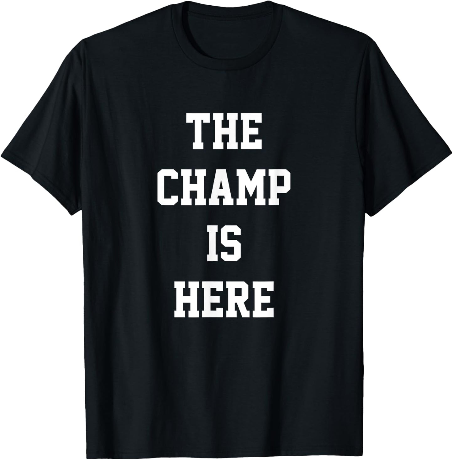 The Champ Is Here Fury King Boxing gym T-Shirt - T-Shirt | Black
