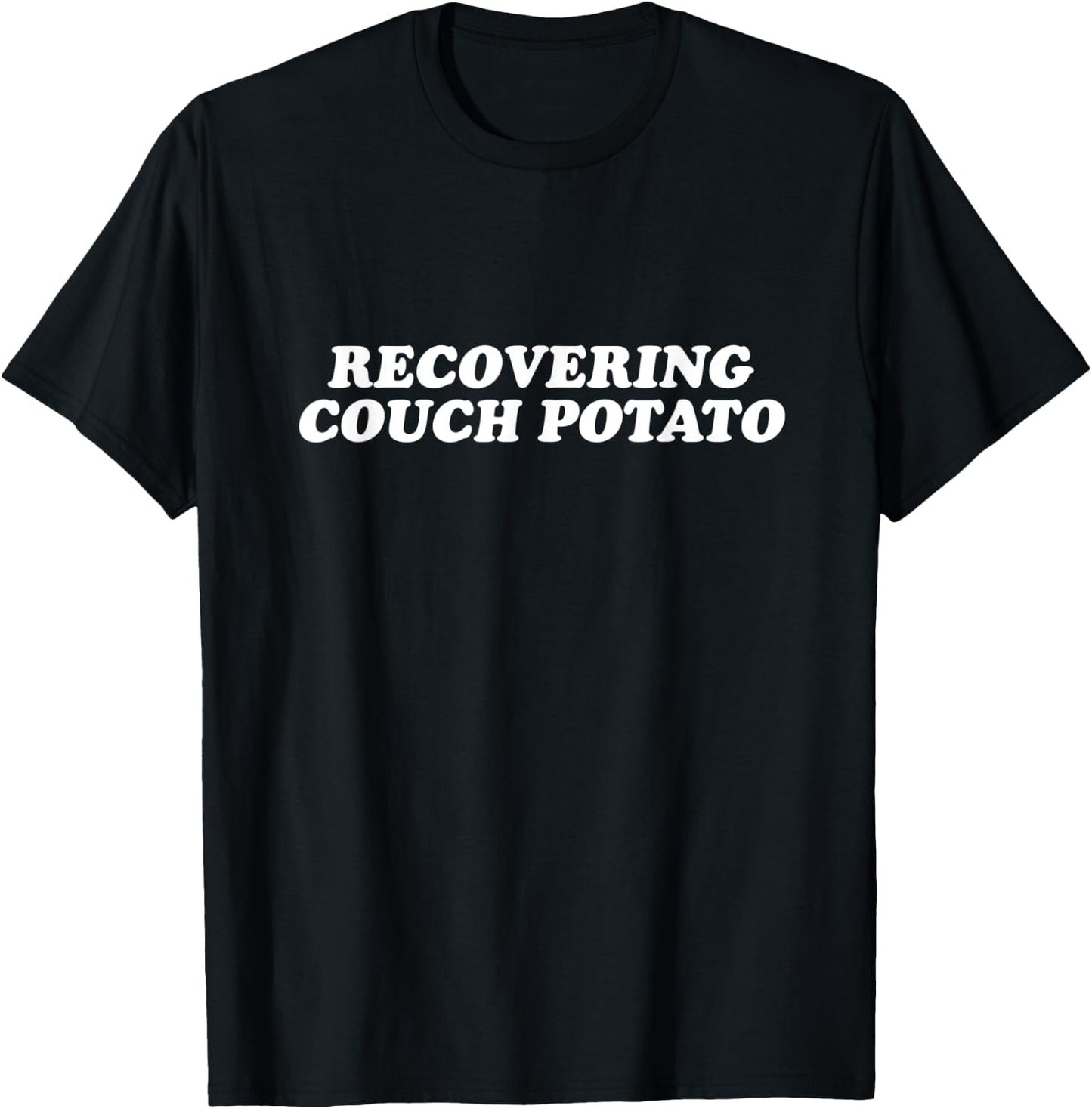 Recovering Couch Potato - Gym Workout T-Shirt - T-Shirt | Black