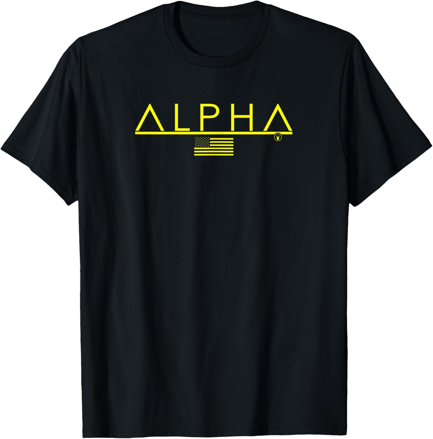 ALPHA Gym Rabbit Workout Bodybuilding Fitness D135 Yellow T-Shirt - T-Shirt | Black