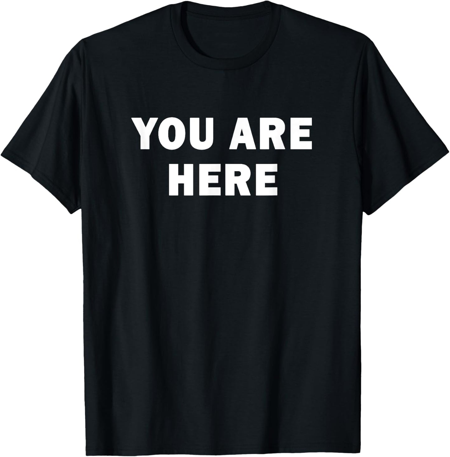 Cool You Are Here - Trendy Simple Words Design T-Shirt - T-Shirt | Black