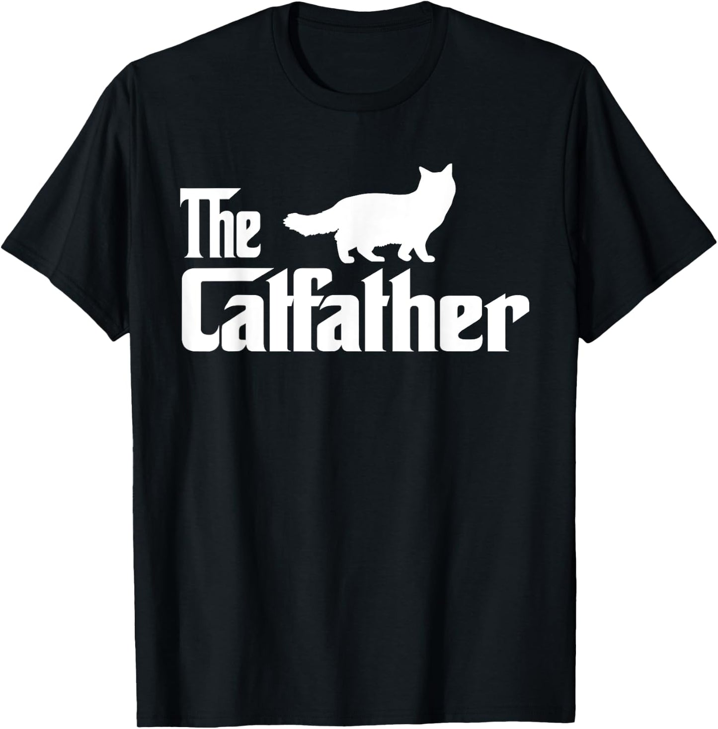 The Catfather Ragdoll Cat Lover Funny Father Cat Dad Men Women Girls Kids T-Shirt - T-Shirt | Black