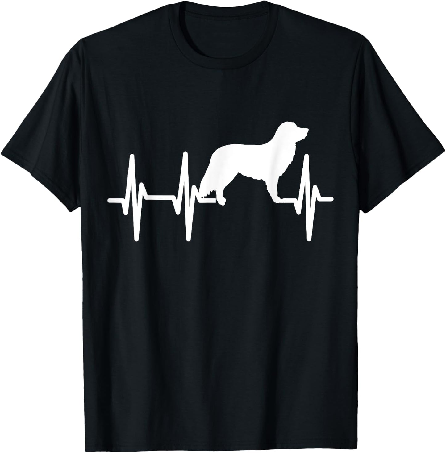 Nova Scotia Duck Great Heartbeat Dog Mom Dad Lover Gift T-Shirt - T-Shirt | Black