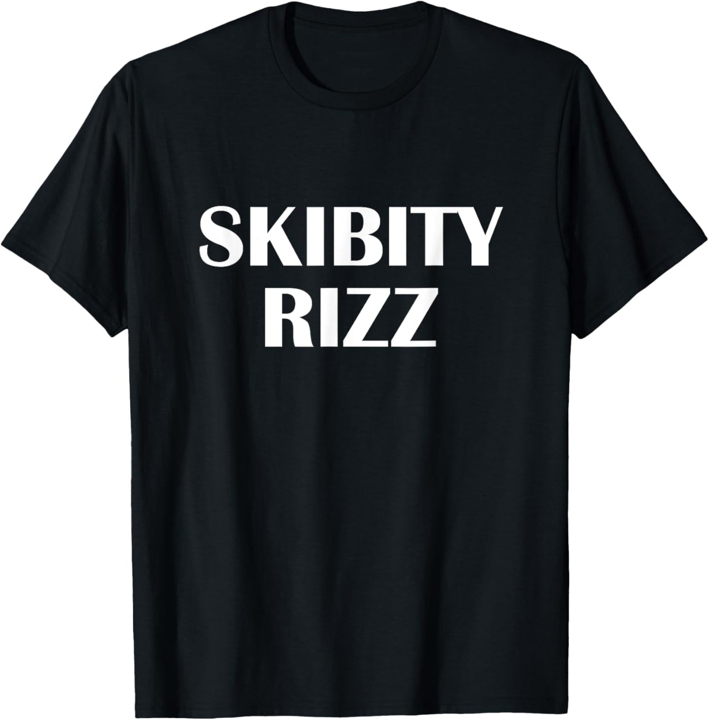 Skibity Rizz Funny Bro Meme Sus Humorous Rizz Joke T-Shirt - T-Shirt | Black