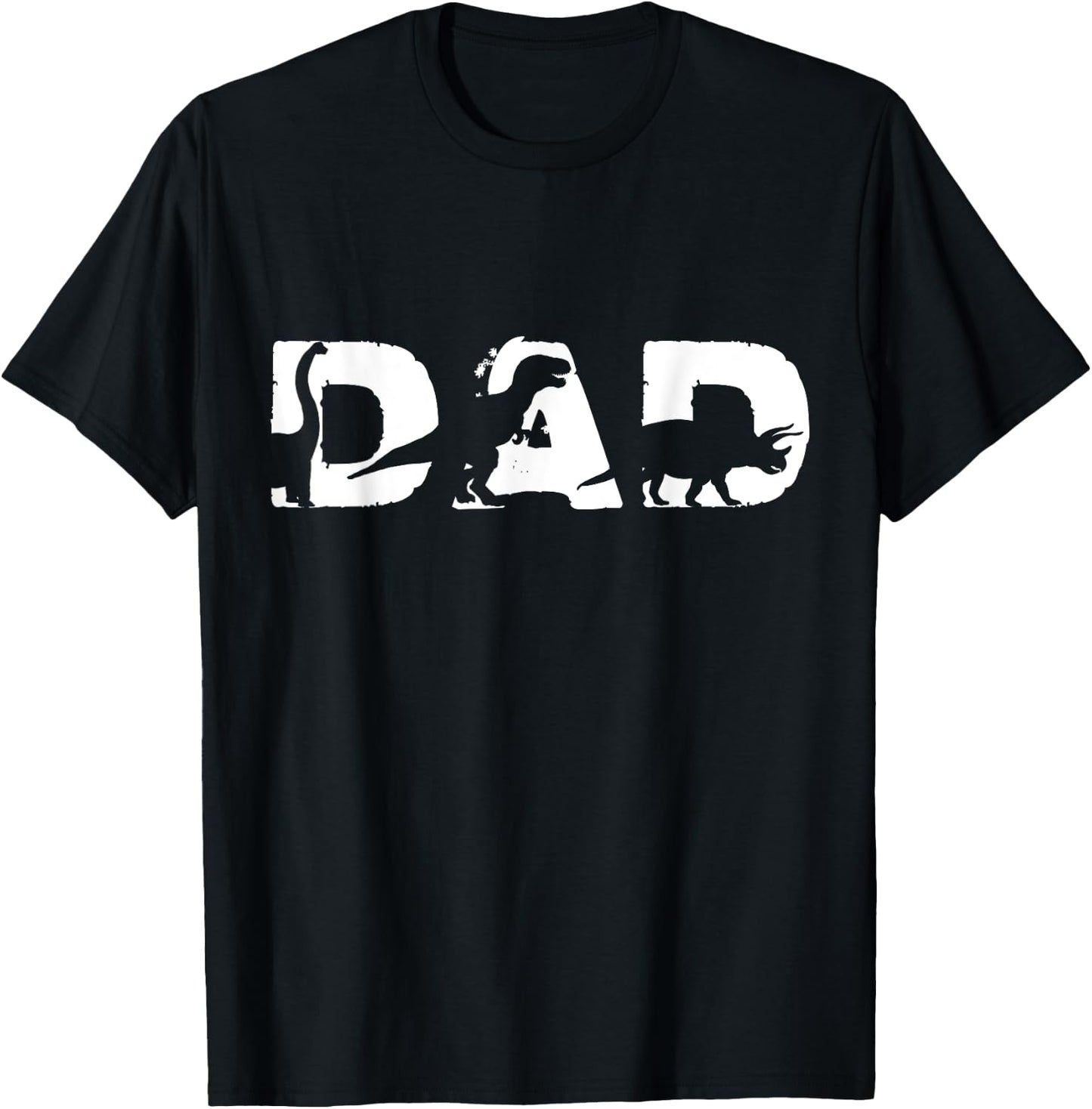 Dad A Saurus T Rex Dinosaur Father's Day Dad Dinosaur T-Shirt - T-Shirt | Black