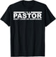 Funny I'm A Pastor Gift | Cute Christian Clergy Men Women T-Shirt - T-Shirt | Black