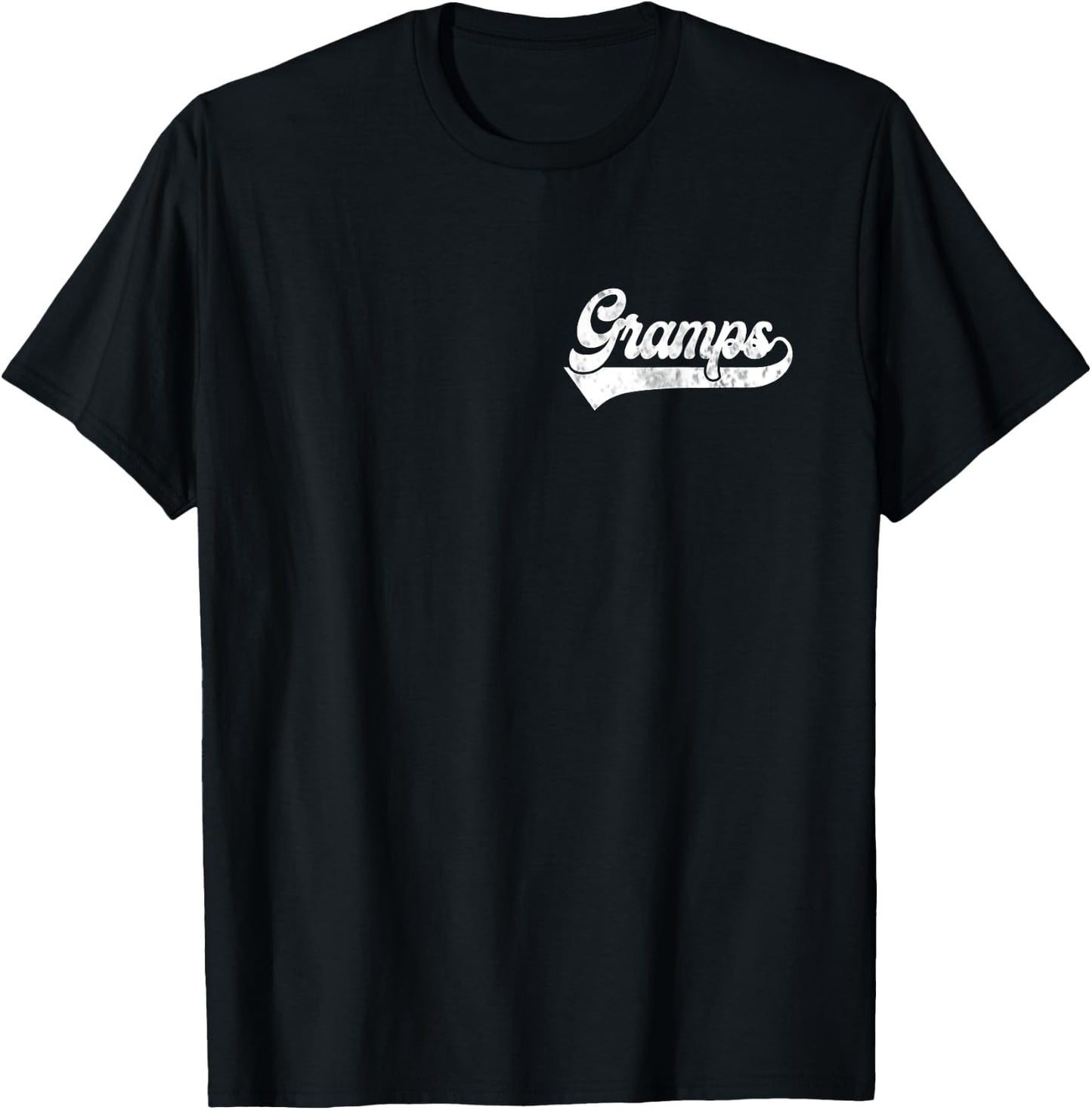 Gramps Vintage Retro Father's Day for Papa Grandpa T-Shirt - T-Shirt | Black