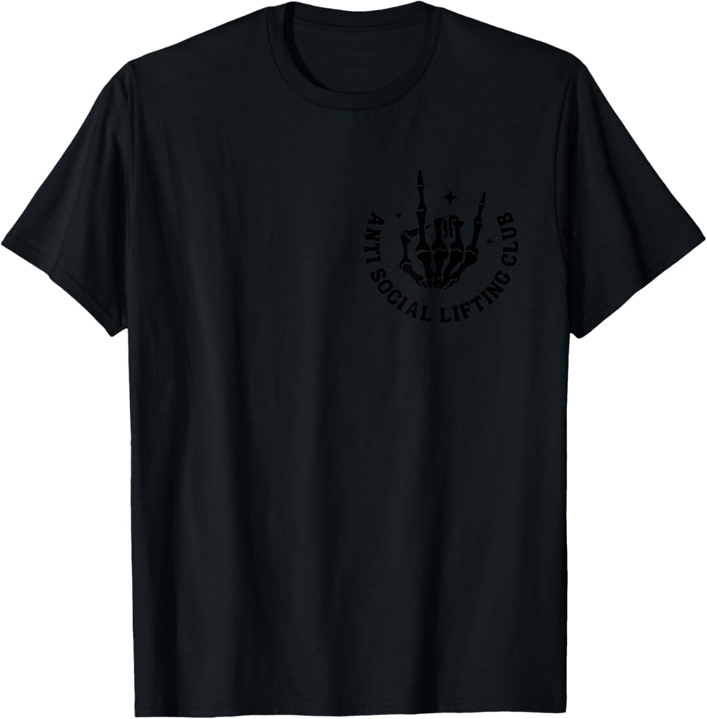 Anti Social Lifting Club Funny Gym Bodybuilder Fitness T-Shirt - T-Shirt | Black
