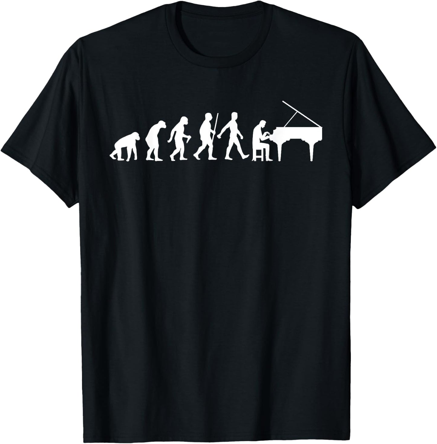 Funny Piano Gift Kids Men Women Cool Pianist Music Lover T-Shirt - T-Shirt | Black