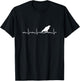 Peregrine Falcon Heartbeat Bird Falcon Animal T-Shirt - T-Shirt | Black