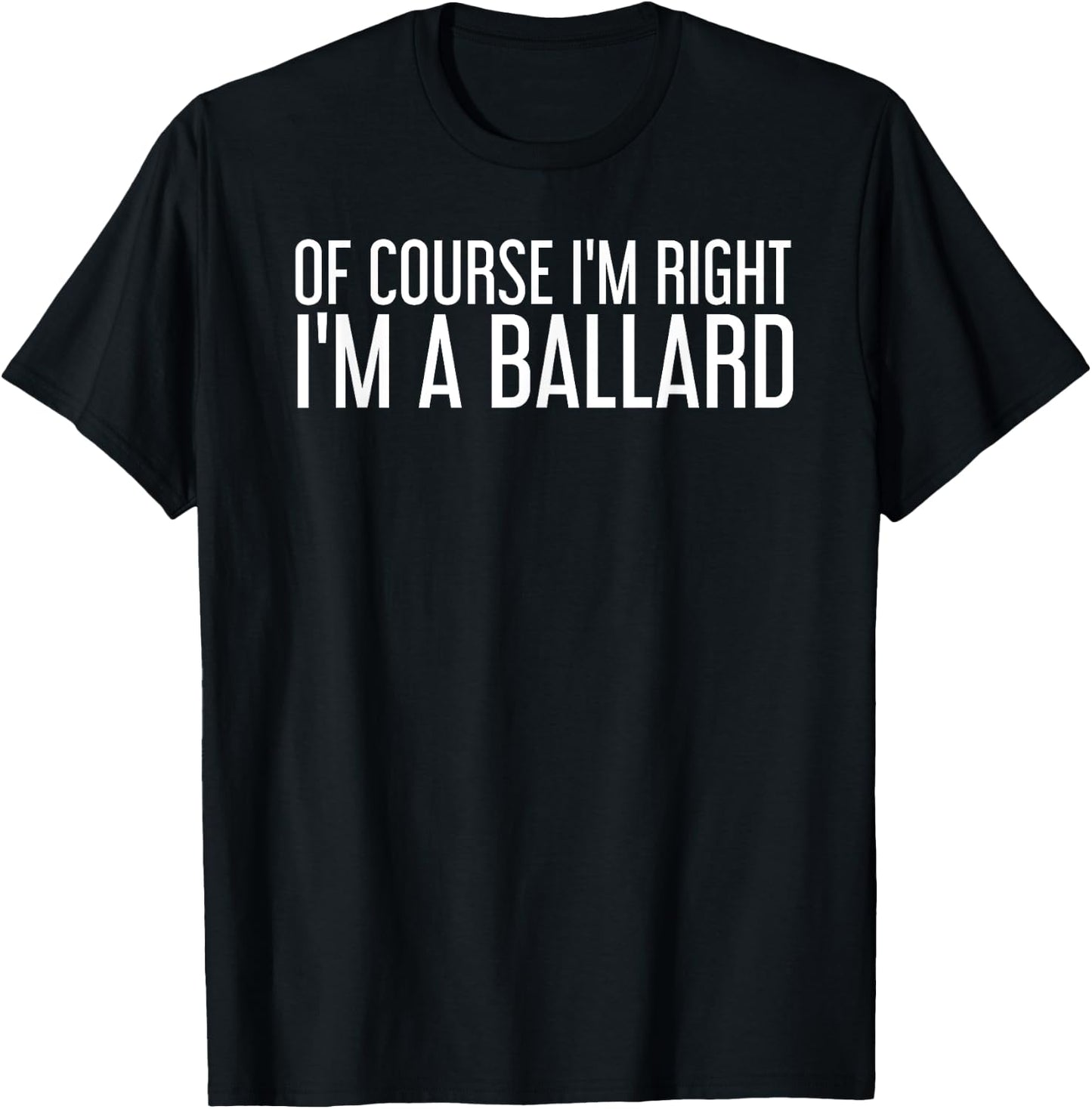 BALLARD Gift Funny Surname Family Tree Birthday Reunion Idea T-Shirt - T-Shirt | Black