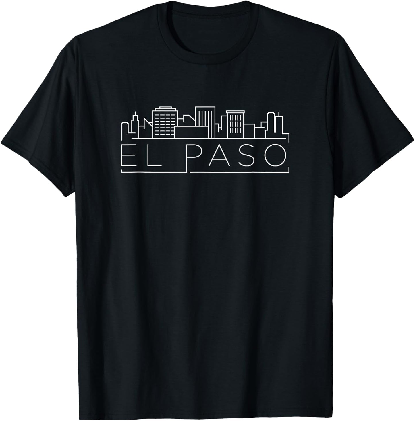 El Paso, Texas City Skyline T-Shirt - T-Shirt | Black