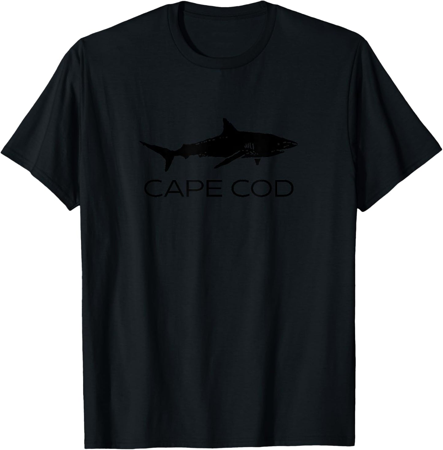 Cape Cod Shark | Cape Cod Massachusetts Gift | Cape Cod T-Shirt - T-Shirt | Black