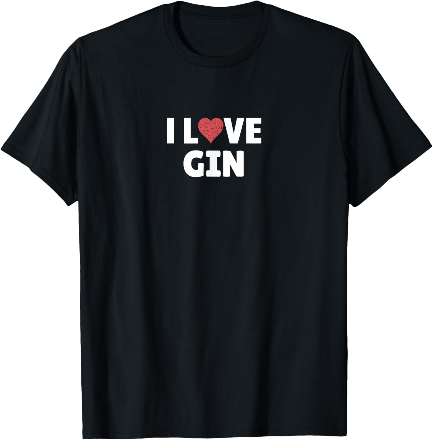 I Love Gin T-Shirt - T-Shirt | Black