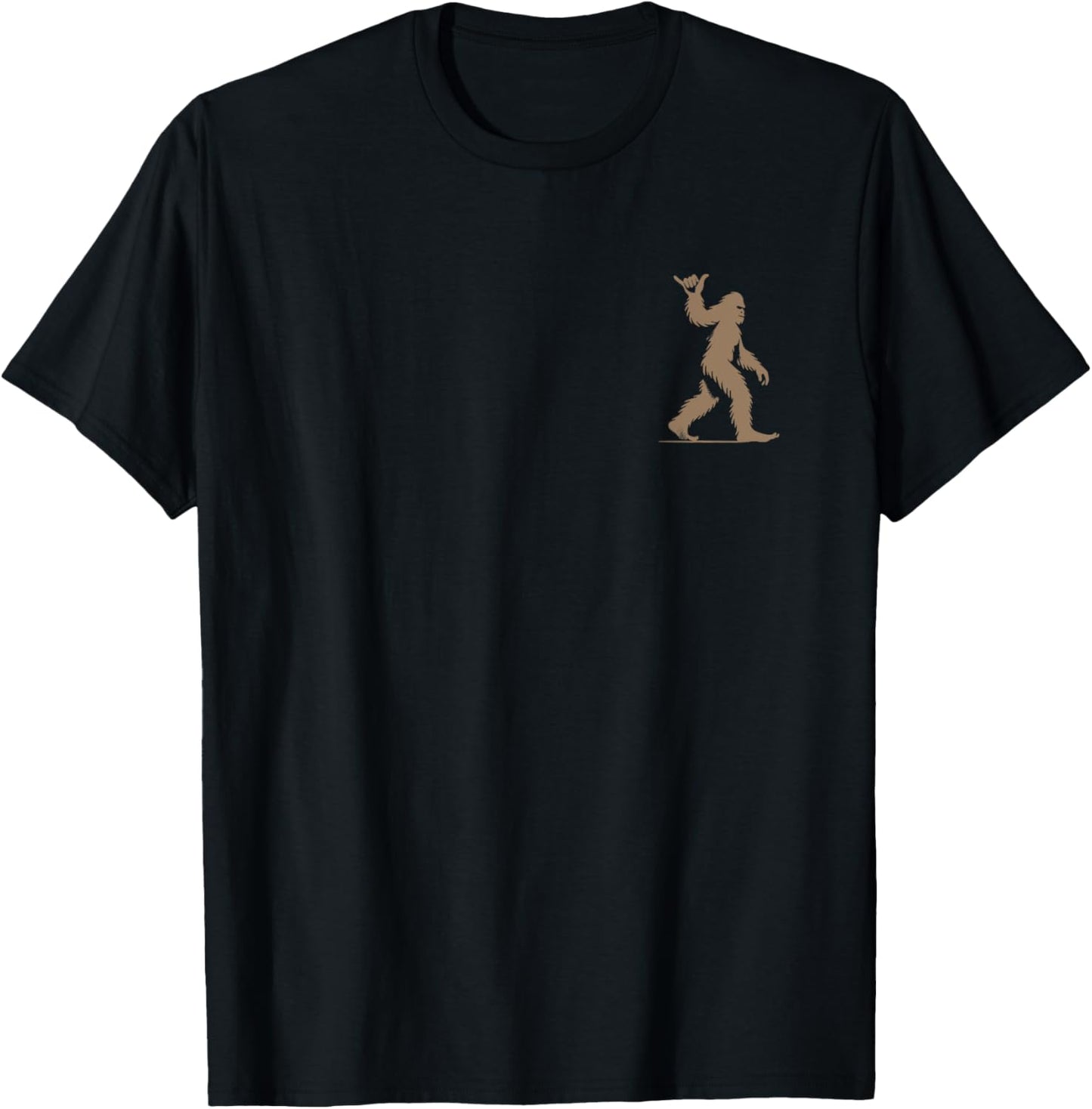 Funny Bigfoot Sasquatch Hawaiian Surf Shaka Aloha Surfer Men T-Shirt - T-Shirt | Black