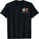 Occupational Therapy -OT Therapist OT Month Groovy Retro T-Shirt - T-Shirt | Black