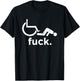 Funny Handicap Shirt Disabled Amputee Humor Wheelchair T-Shirt - T-Shirt | Black