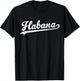 Habana Baseball Jersey Script Vintage Retro Style T-Shirt - T-Shirt | Black
