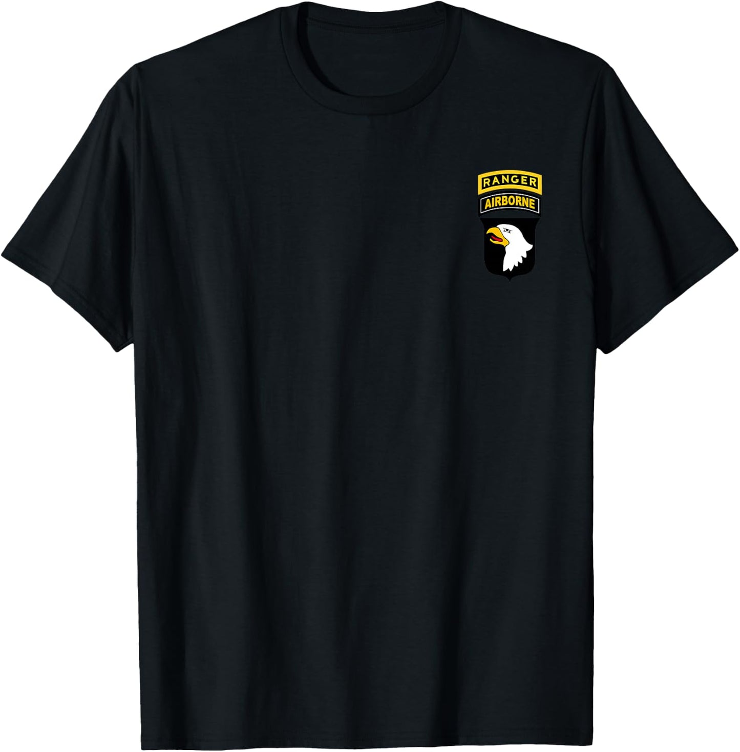 101st Airborne Division Ranger Flag , Veterans Day T-Shirt - T-Shirt | Black