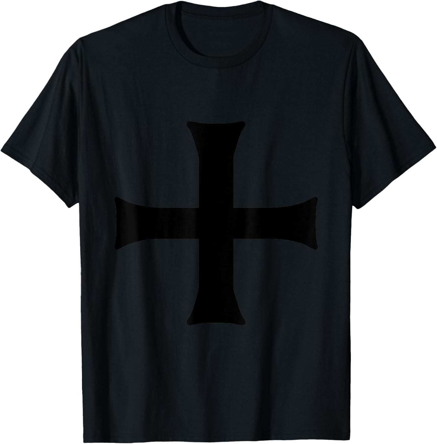 Teutonic Knight Crusader Cross T-Shirt - T-Shirt | Black