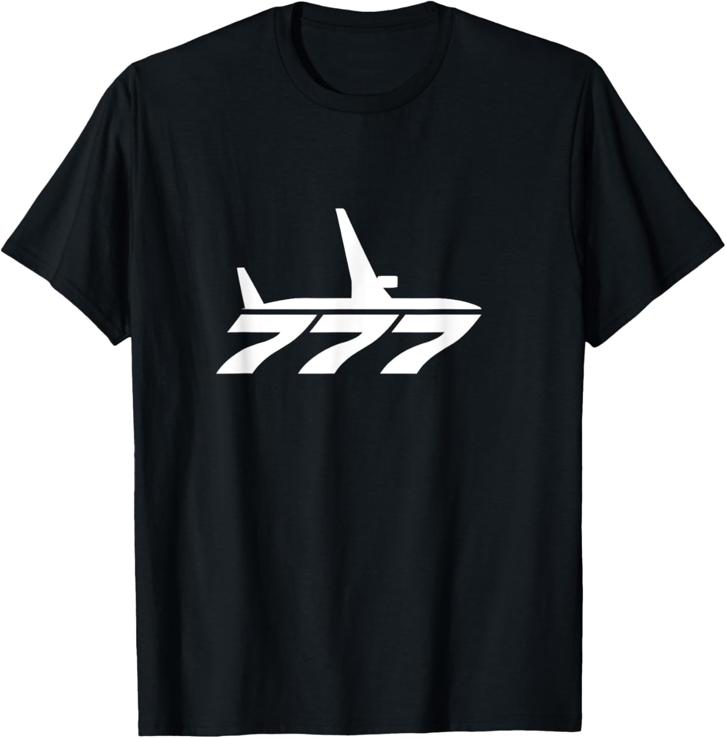 777 Airliner Plane For Avgeeks T-Shirt - T-Shirt | Black