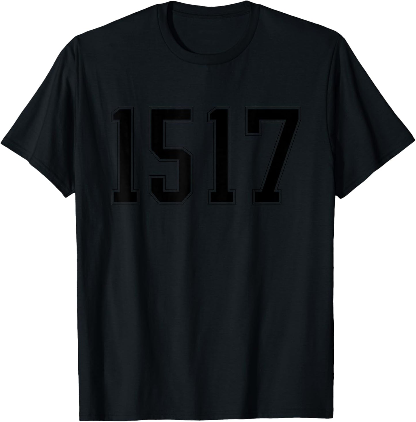 Theology 1517 Reformed Christian Martin Luther T-Shirt - T-Shirt | Black