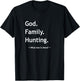 Christian Faith God Family Hunting Jesus Christ Christianity T-Shirt - T-Shirt | Black