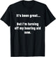 Funny Saying I'm Turning Off My Hearing Aid Men Women Mom T-Shirt - T-Shirt | Black