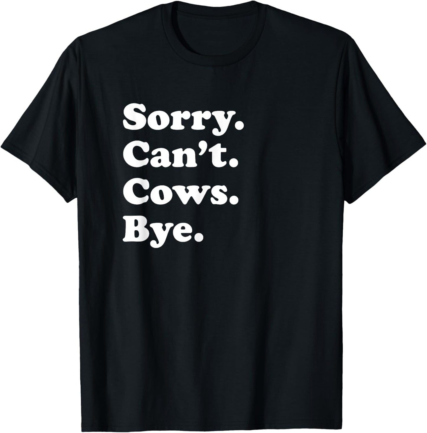 Funny Cow Gift Women Boys or Girls T-Shirt - T-Shirt | Black