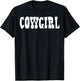 Cowgirl - Cow Girl, Horse, Equestrian T-Shirt - T-Shirt | Black