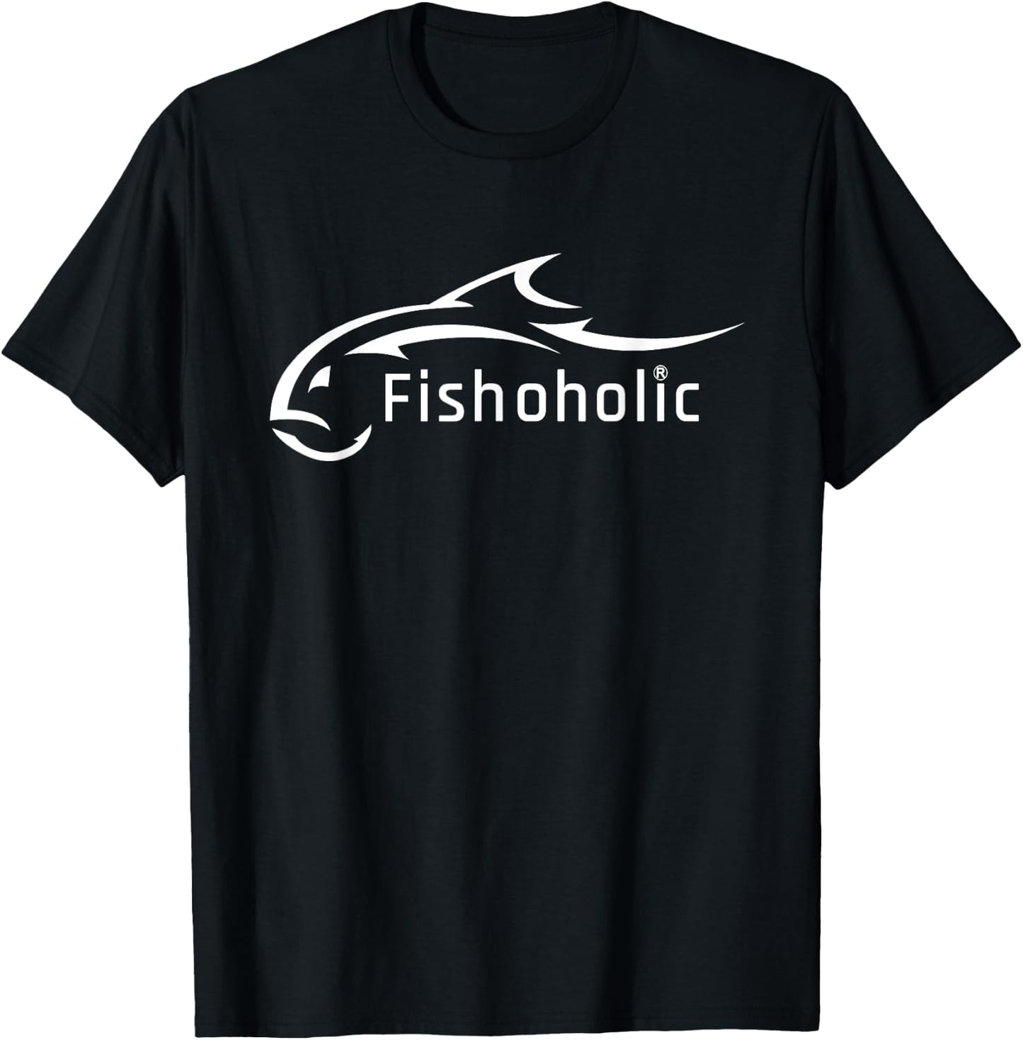Fish Logo represents All Fish & Fishing Enthusiasts T-Shirt - T-Shirt | Black