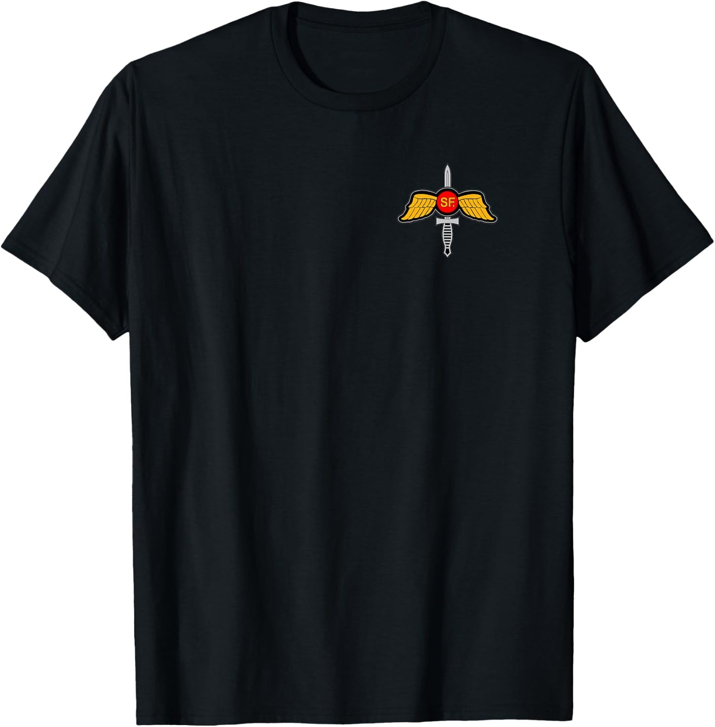 Nate's SOF- 's OSS Jedburgh Team Wings and Dagger , Small, Black T-Shirt - T-Shirt | Black