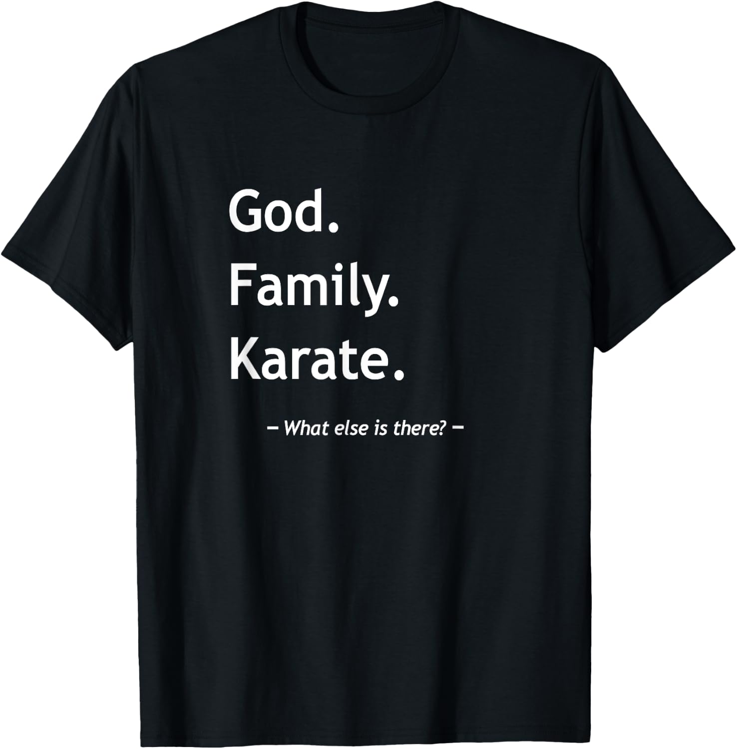 Christian Faith Jesus Christianity God Family Karate T-Shirt - T-Shirt | Black