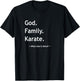 Christian Faith Jesus Christianity God Family Karate T-Shirt - T-Shirt | Black