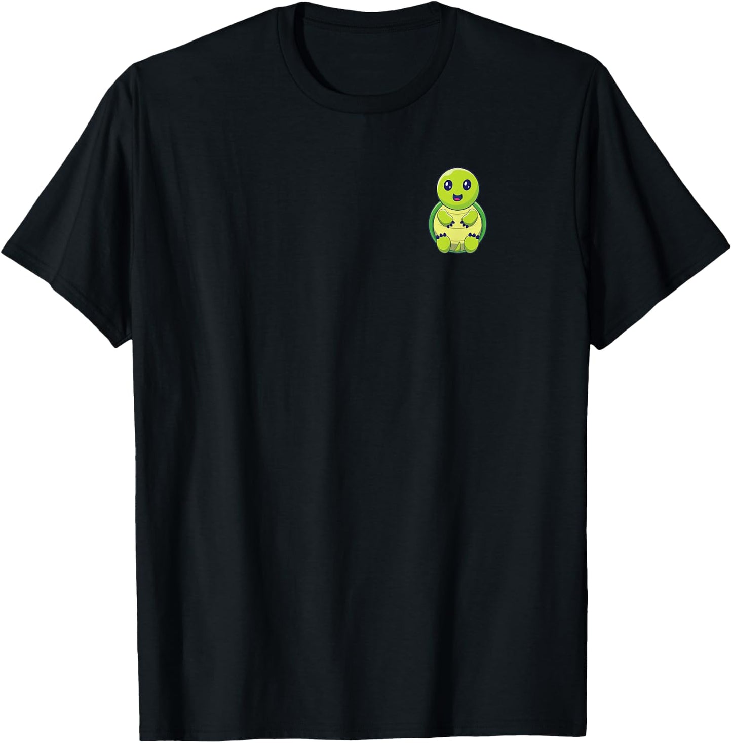 Frank The Cute Turtle T-Shirt - T-Shirt | Black
