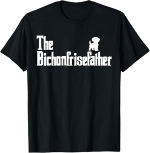 The BichonFriseFather Funny Bichon Frise Dad Men T-Shirt - T-Shirt | Black