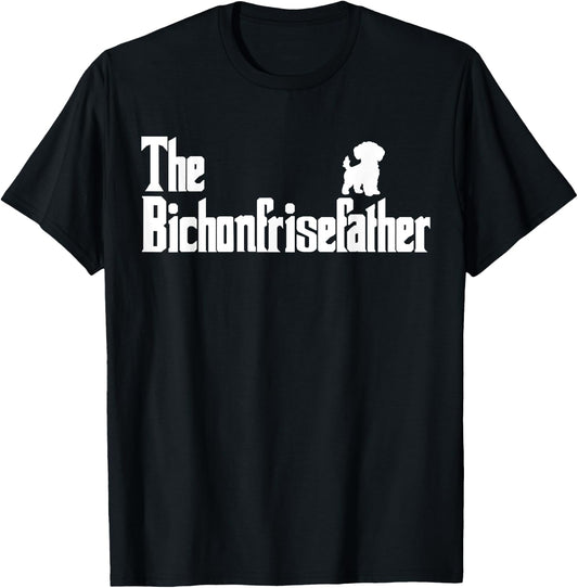 The BichonFriseFather Funny Bichon Frise Dad Men T-Shirt - T-Shirt | Black