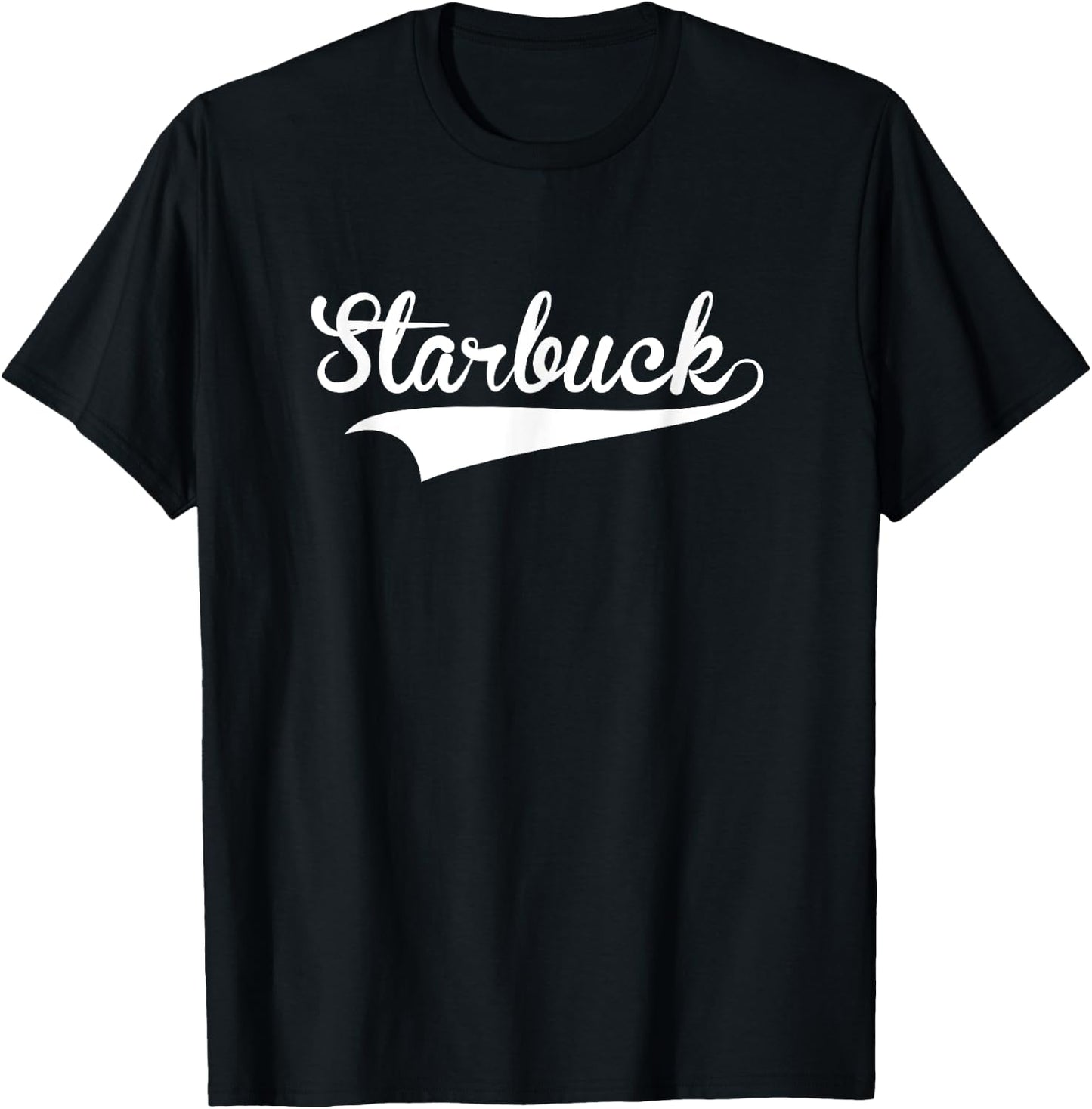 STARBUCK Baseball Vintage Retro Font T-Shirt - T-Shirt | Black