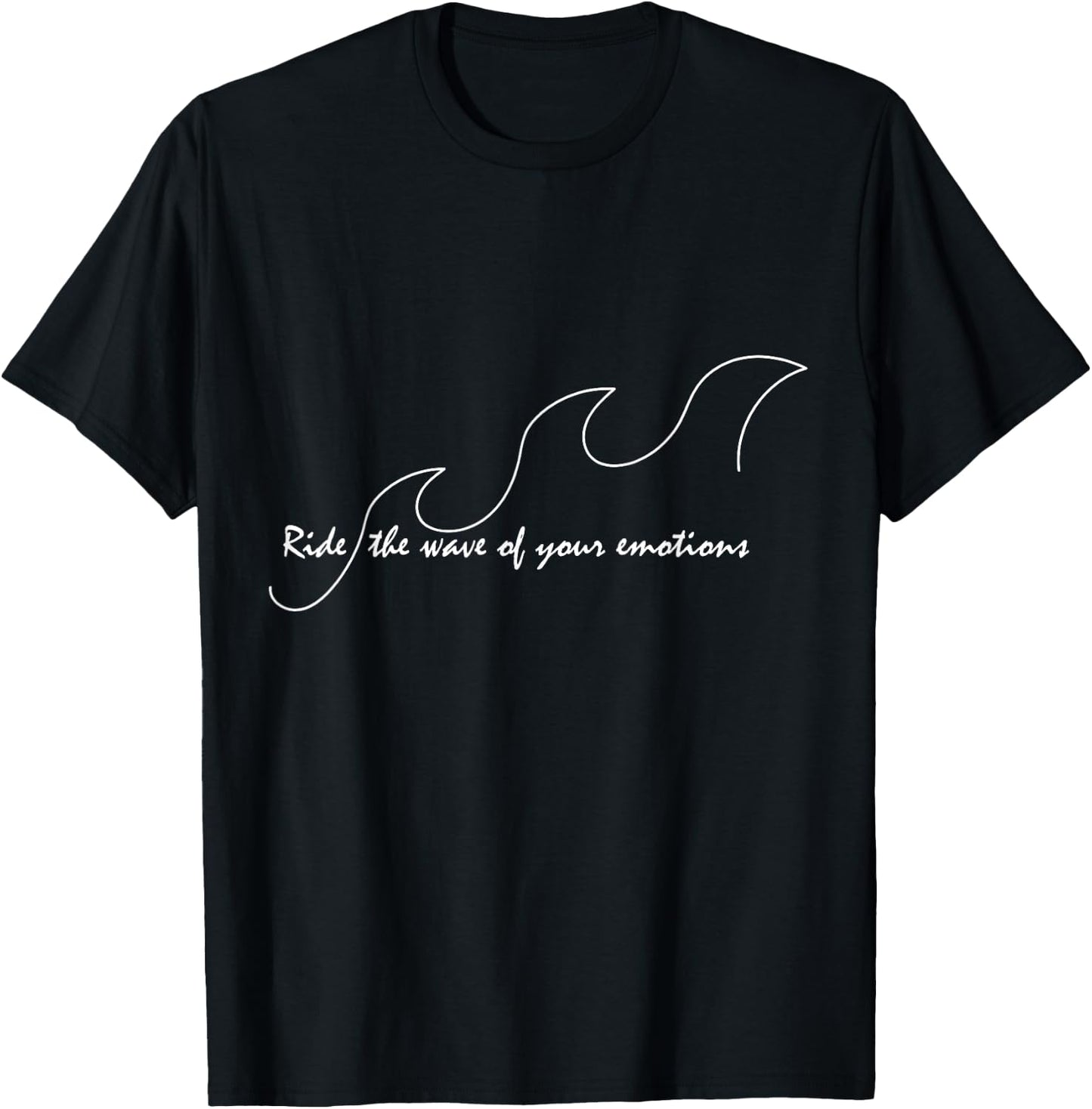 Ride the Wave DBT mindfullness skill therapy T-Shirt - T-Shirt | Black
